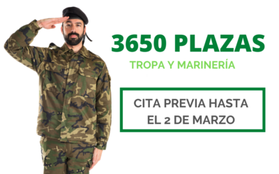 3650 plazas para Tropa y Marinería