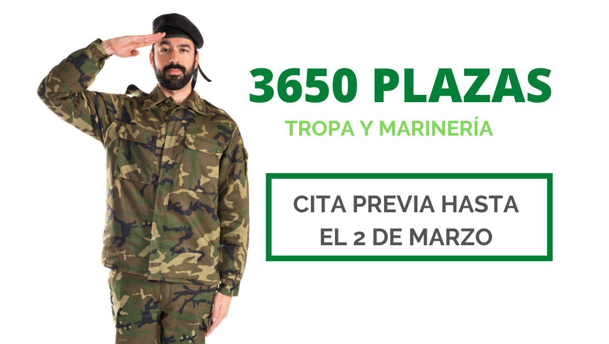 Convocadas 3650 Plazas Para Entrar Como Militar De Tropa Y Marinería.