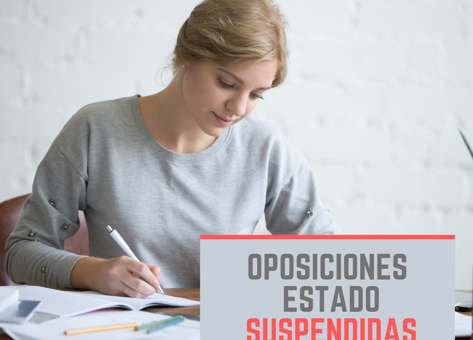Suspendidas todas las oposiciones a la Administración por el coronavirus