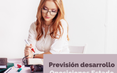 Previsión del desarrollo de los procesos selectivos del Estado