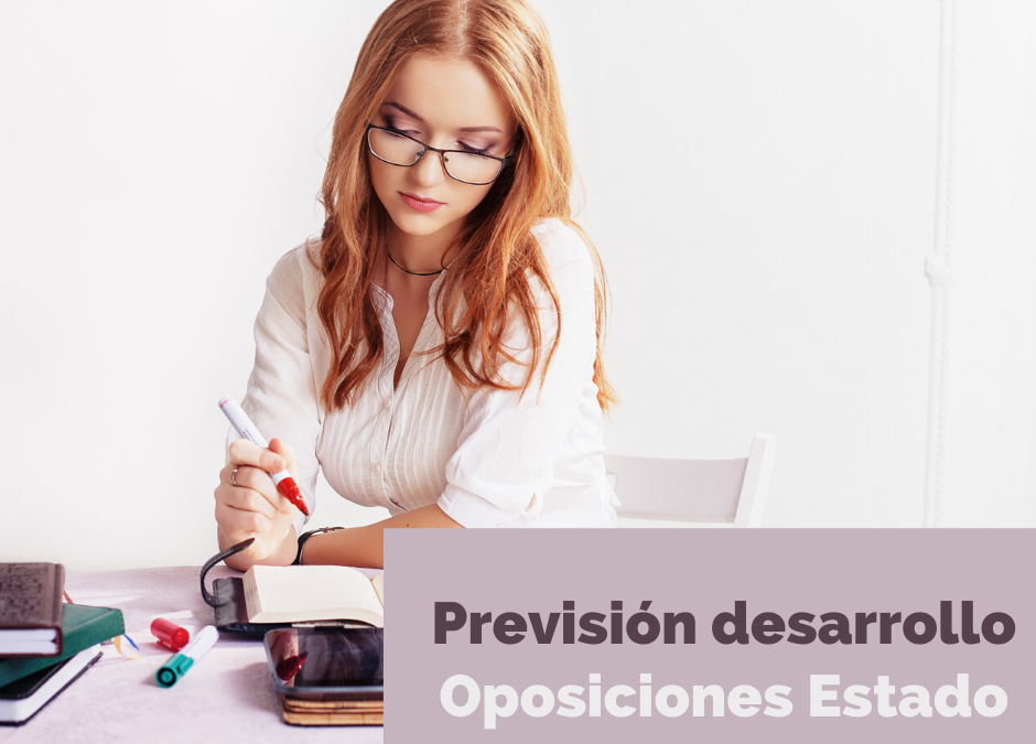 Previsión del desarrollo de los procesos selectivos del Estado