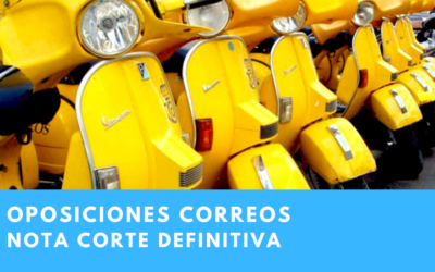 Correos hace pública su nota de corte.