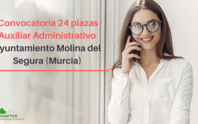 Convocatoria Auxiliar Administrativo Ayuntamiento Molina del Segura