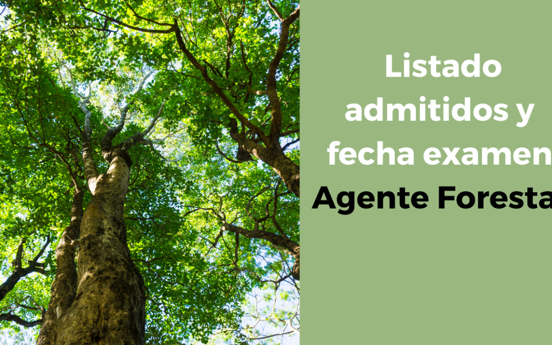Listados definitivos y fecha examen Agente Forestal