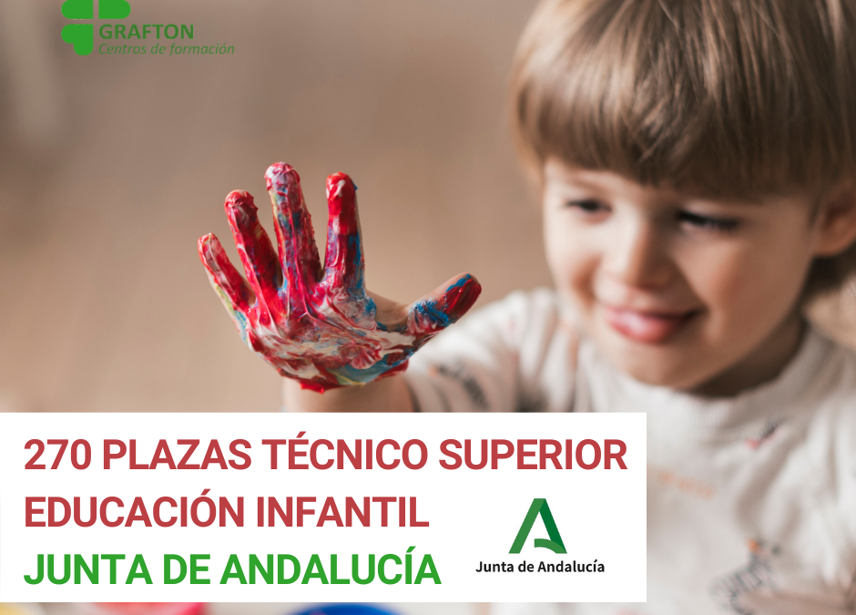 La Junta de Andalucía convoca 270 plazas de Técnico Superior de Educación Infantil