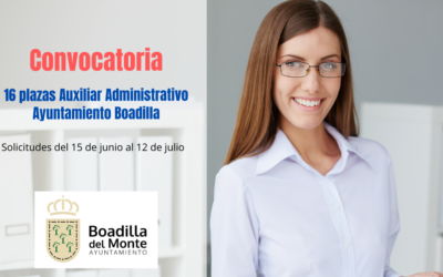 Convocatoria Auxiliar Administrativo Ayuntamiento de Boadilla del Monte