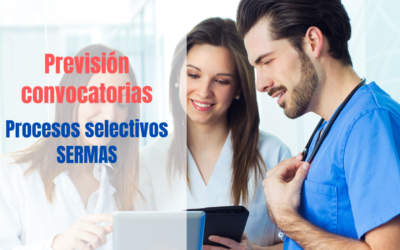 Previsión convocatorias procesos selectivos del SERMAS