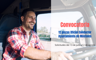 Convocatoria 12 plazas Conductor Ayuntamiento de Móstoles