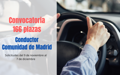 Convocatoria Conductor Comunidad de Madrid Estabilización