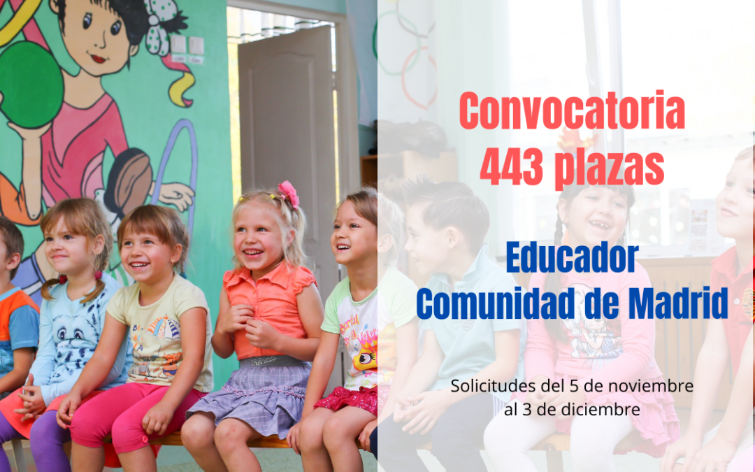 Convocatoria Educador Comunidad de Madrid Estabilización