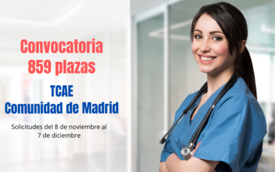 Convocatoria TCAE Comunidad de Madrid Estabilización