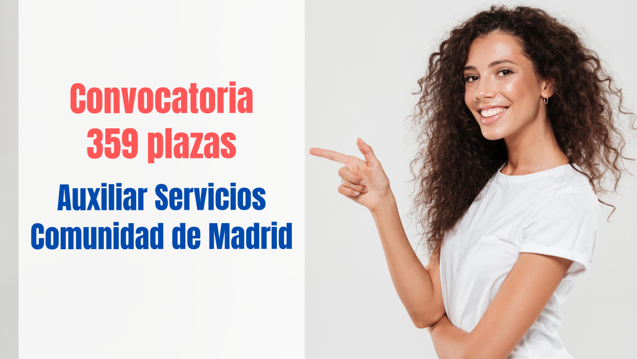 Convocatoria Personal Auxiliar de Servicios Comunidad de Madrid