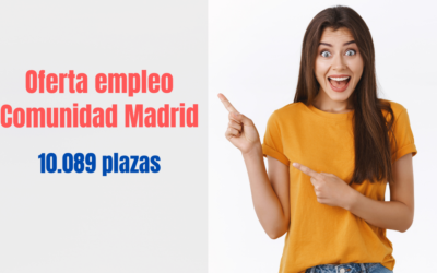 Oferta de empleo Comunidad de Madrid para el año 2021