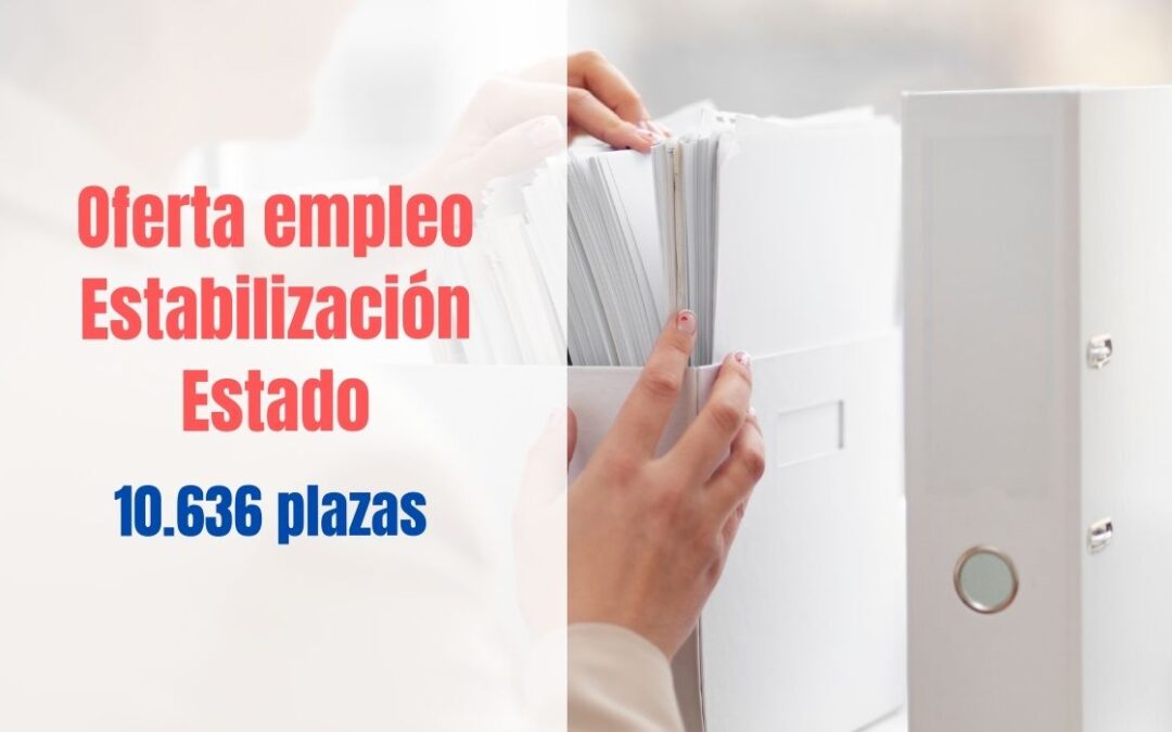 Oferta de empleo Estabilización Estado