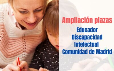 Ampliación plazas Educador Discapacidad Intelectual Estabilización
