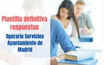 Plantilla definitiva Operario Ayuntamiento de Madrid