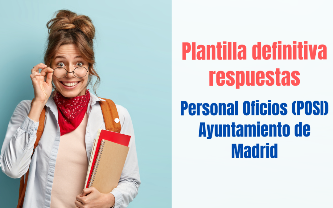 Plantilla definitiva POSI Ayuntamiento de Madrid
