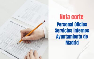 Nota de corte POSI Ayuntamiento de Madrid