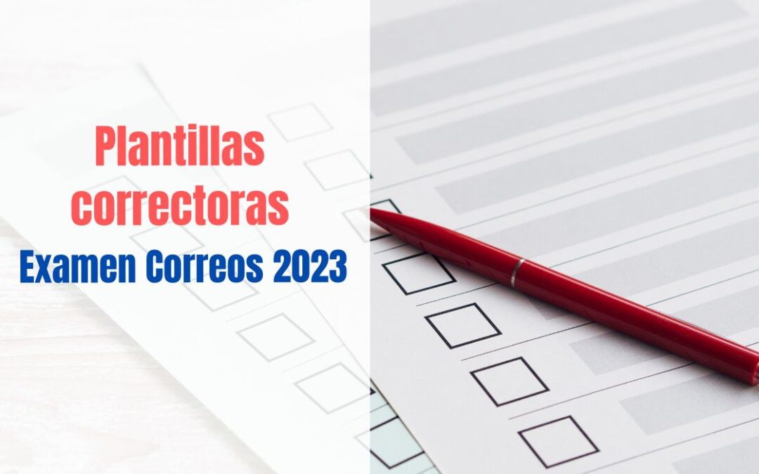 Plantilla correctora examen Correos 2023