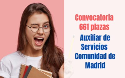 Convocadas 661 plazas Auxiliar de Servicios Comunidad de Madrid