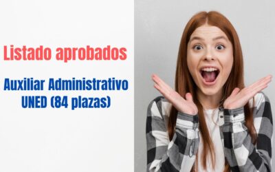Listado aprobados Auxiliar Administrativo UNED