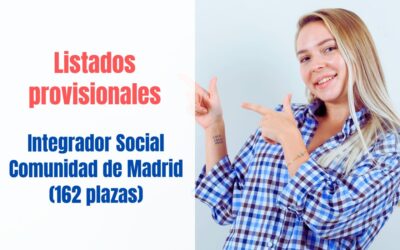 Listados provisionales Integración Social CAM 2023