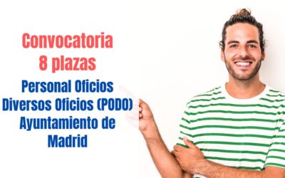 Convocatoria 8 plazas PODO Ayuntamiento de Madrid