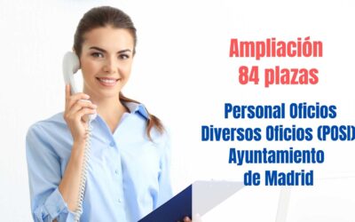 Ampliación plazas POSI Ayuntamiento de Madrid