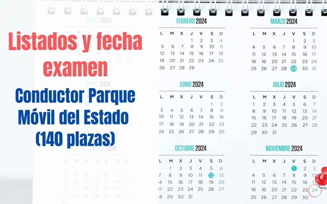 Listados provisionales y fecha de examen Conductor Parque Móvil