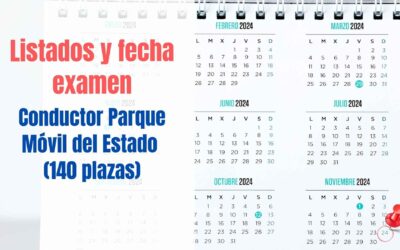 Listados provisionales y fecha de examen Conductor Parque Móvil