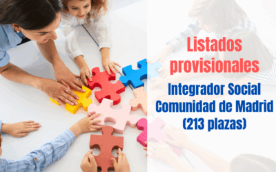 Listados provisionales Integración Social Comunidad de Madrid 2025