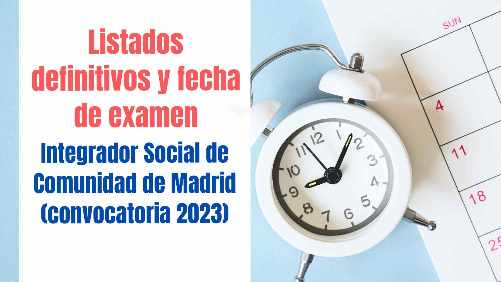 fecha examen integracion 213 plazas