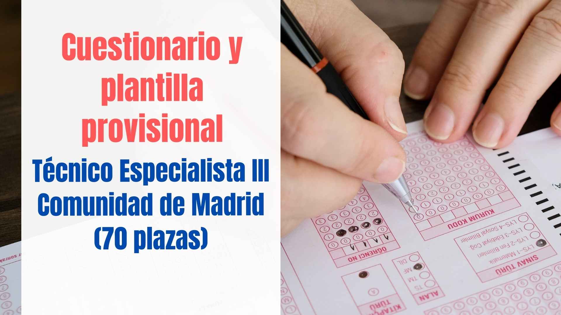 examen tecnico especialista III 2025