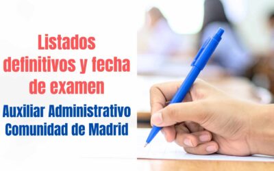 listados definitivos auxiliar comunidad de madrid