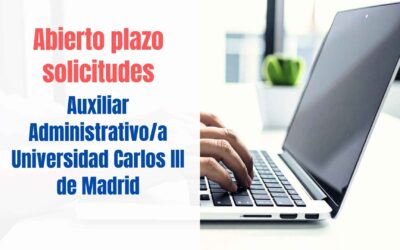 plazo solicitudes auxiliar carlos III