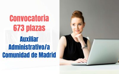 convocatoria auxiliar administrativo comunidad de madrid 2026