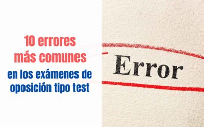 errores en los examenes tipo test