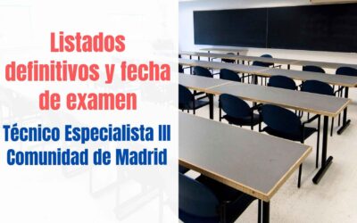 examen tecnico especialista III CAM