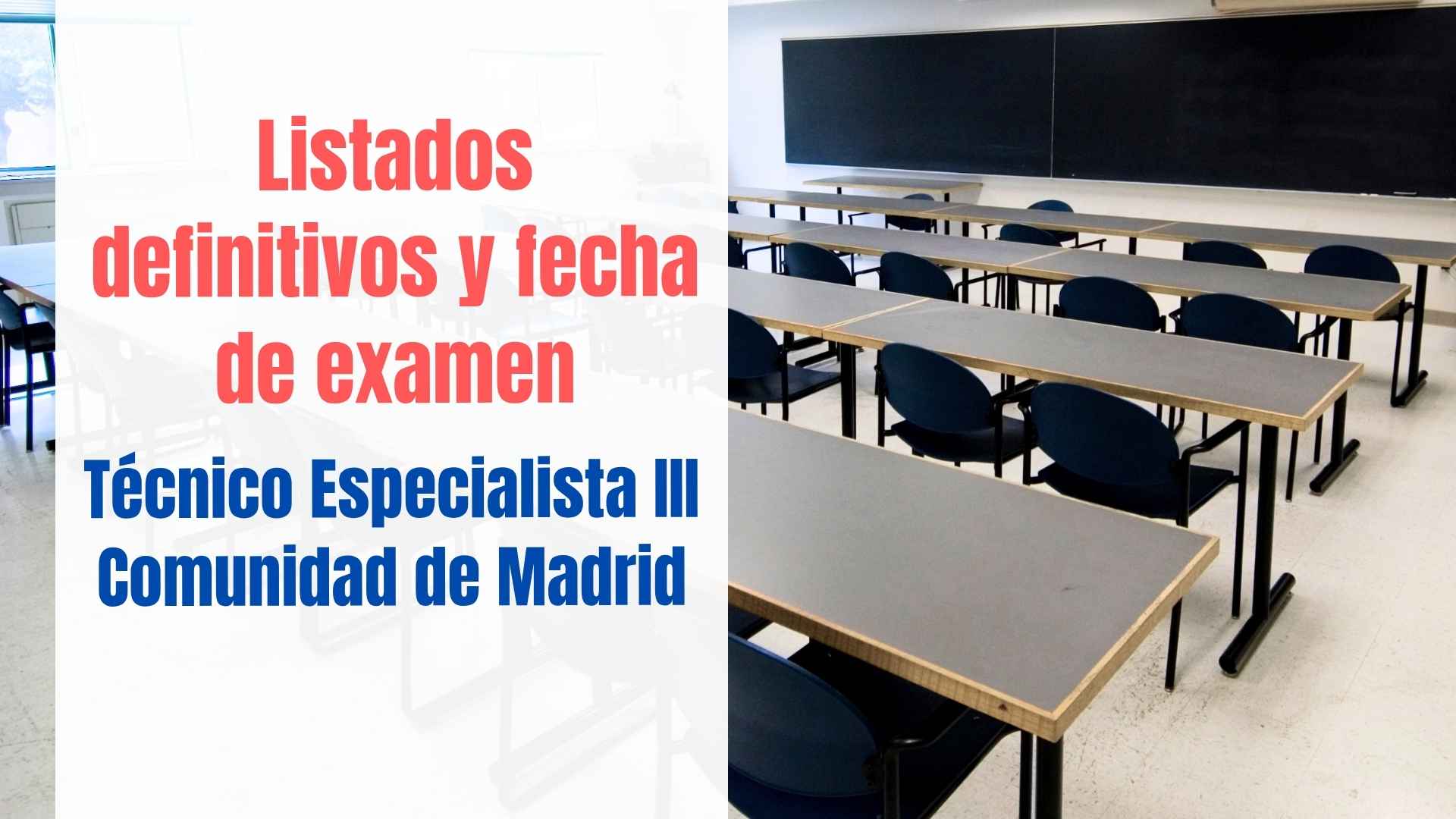 examen tecnico especialista III CAM