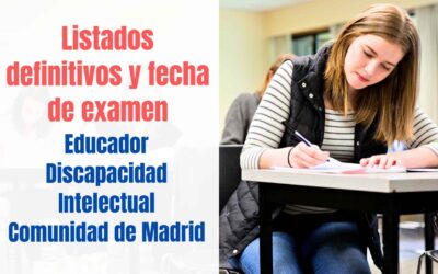 examen educador discapacidad comunidad de madrid