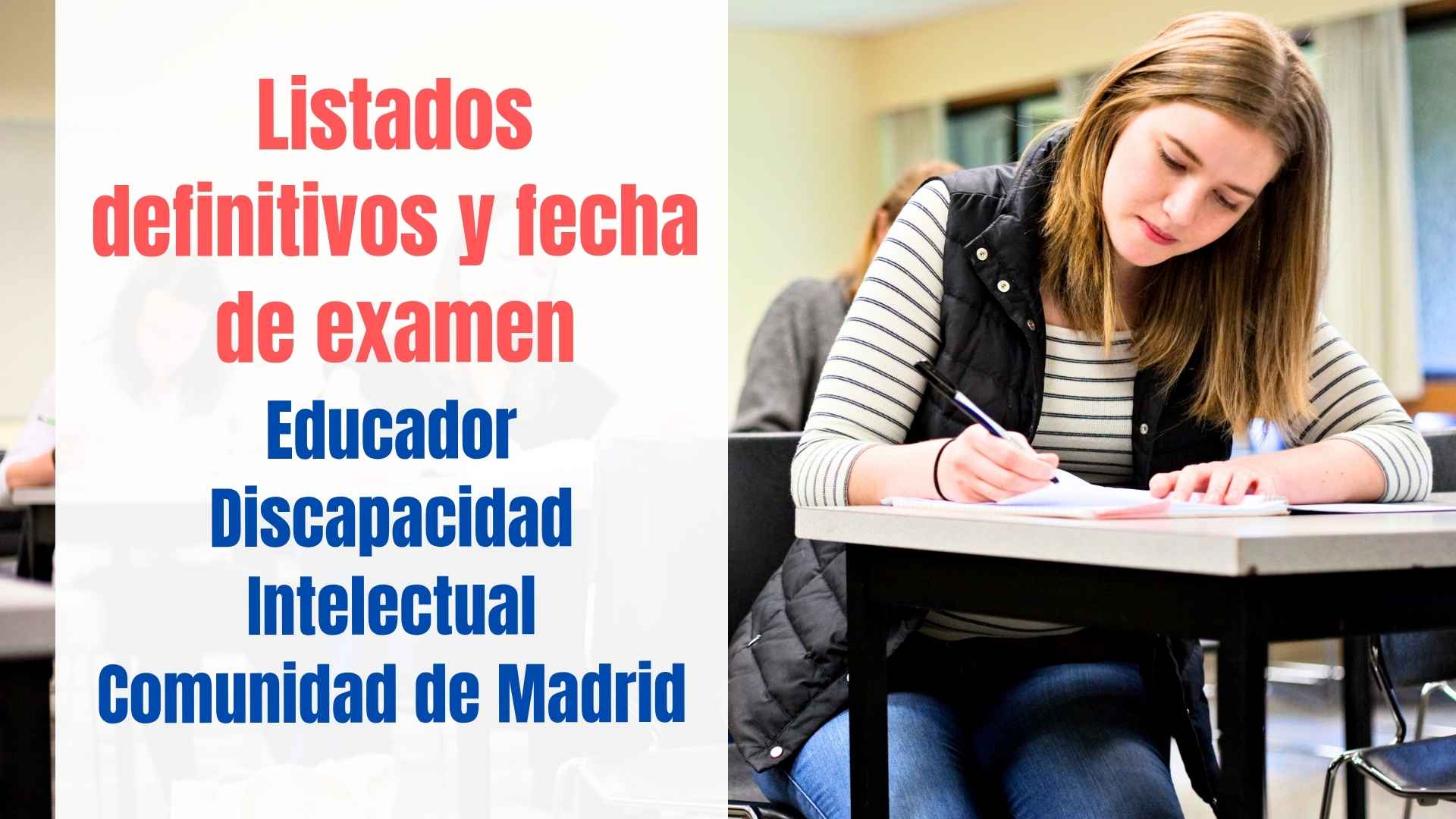 examen educador discapacidad comunidad de madrid